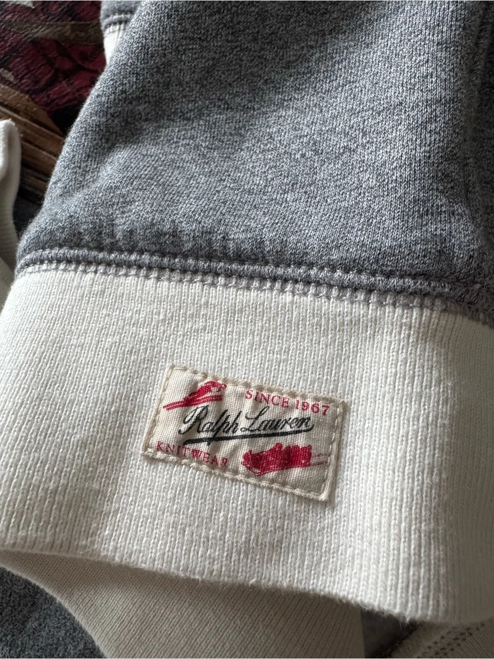 Polo Ralph Lauren Sled Polo Bear Sweatshirt Gray Kids Size S/8